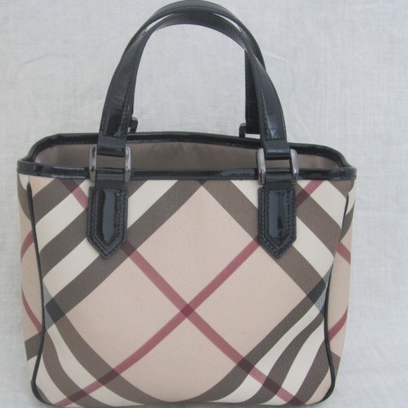 SOLD ON E BAY BURBERRY nova check leather handbag - Picture 6 of 8